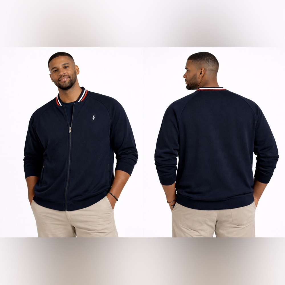 Ralph Lauren Black Polo Zip Up Jacket XXL
